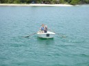 Jim(Lily Maid) and John  rowing  at Hog Island.JPG