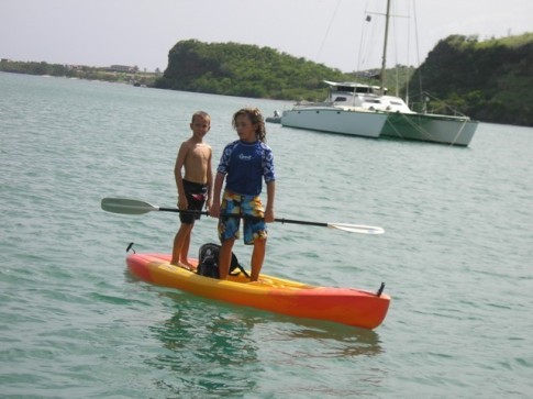 Daniel and John kayaking in Hog Island.JPG