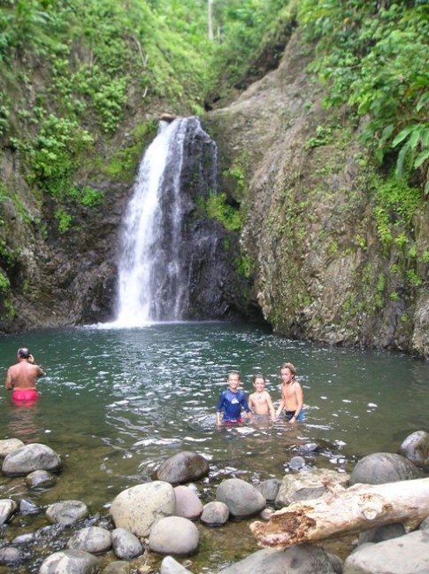 John, Micah and Daniel enjoying the cool water!.JPG