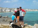 John, Daniel,Margot and Remco in West Caicos.