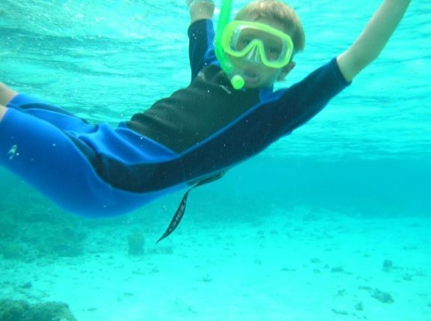 John loves snorkling and conch fighting! This is the story of John and his "Conch fight!"