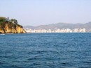 Acapulco - The bay is HUGE with gigantic hotels that seem to line the beach for miles. Around the corner is Old Acapulco where we anchored and spent most of out time. 