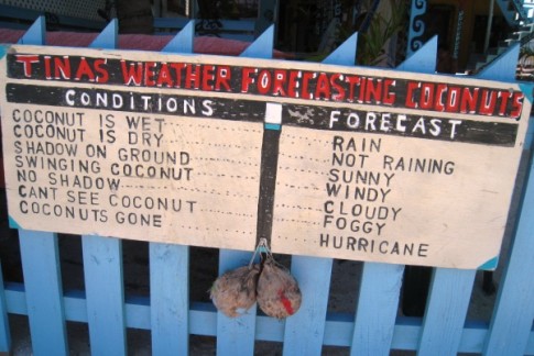 Cay Caulker - Weather station. 