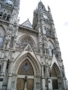 The Basilica in Quito. This place was huge and obviously we loved it from all the pictures we took of it.  