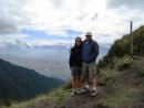 Overlooking Quito from Volcan Pichincha at 13,400 feet above sea level. For reference Mount Rainier in Washington is 13,210 ft so we were way high up there!