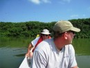 Isla Corazon, Ecuador - Kent and Glenn check out the wildlife on our canoe trip.