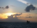 San Blas (Chichime) – Island ‘Kentdup’ at sunset. 