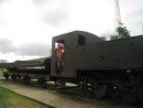 Panama Canal – Outside the Gatun Locks Museum. This is one of the trains from the original railroad, before the canal was constructed.