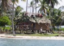 San Blas (Lemmon Cays) – On one of the islands that surrounded our anchorage the men were putting the final touches on a hut’s thatched roof. 