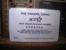 Panama City – Our official canal transit card. One number is issued to a vessel for the lifetime of the vessel. 