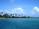 San Blas (Lemmon Cays) – Approaching our anchorage. Cannot get enough of the palm trees!