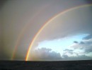 Roatan - We witnessed a huge rainbow  on our passage from Columbia. 