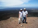 Looking out over Isabela Island and the bay. It was a hot but great hike through volcanic lava. 