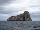 Kicker Rock where we snorkeled and dove one day through a giant split in the rock. 