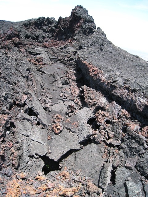 This was a huge chunk of lava that was slipping away. 