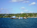 San Andres Island - There were more half sunk boats than there were floating boats in the anchorage here. Makes you a bit nervous. 
