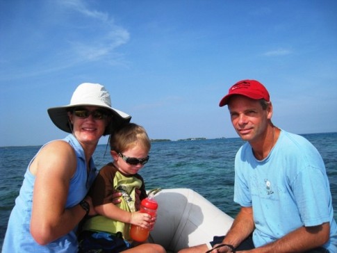 Rosario Islands, Columbia – Lara, Cobin and Joe. They stayed with us for 2 weeks, joining in the San Blas Islands in Panama and sailing to Cartagena, Columbia and then visiting the Rosario Islands off the Columbian coast. 