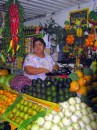 This lady in the market had the best looking fruit stand I have ever seen.  Look how nicely her fruit is arranged!  I wanted to