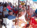 The Baja Haha group had a beach party at a club called Mango