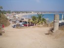 Palapa restaurants and camping at Tenacatita.  Not many gringos here, generally this is a destinations for Mexican nationals on
