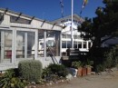 Our first stop after leaving the bay was Half Moon Bay and their quaint yacht club on the sandy beach