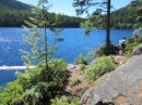 Newton Lake - quite the hike but a great swimming spot in the Octopus I