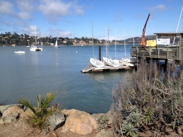 On a mooring at the Sausalito Yacht Club