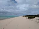 First footsteps on beach: Highborn Cay