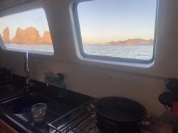 Sea of Cortez View Out My Galley Window