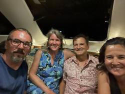 Maciek, Alison, Allan and Olena on Fly Aweigh in Agua Verde