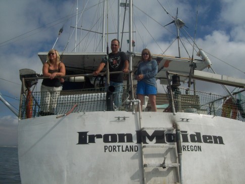 Iron Maiden from the bow of Fly Aweigh