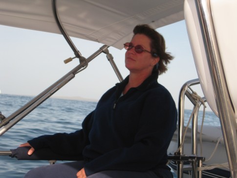 Michelle enjoys a great day of sailing