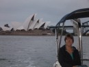 Alison in Sydney Harbor.