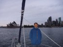 Allan in Sydney Harbor.