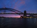 The Sydney Bridge at sunrise (about 4:30am!)