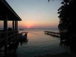 Sunset over West End, Roatan