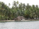 Typical hut on Chichime: Typical Hut in the San Blas Islands