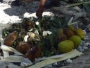 pakketjes taro met kokos en broodvruchten