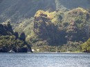 Crossing end at Fatu Hiva, Marquesas