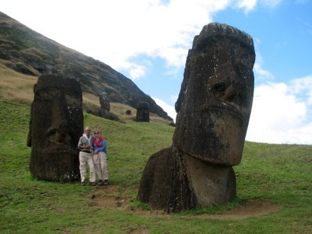 At the "nursery" or construction site for the moai at Easter Island