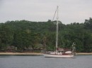 Asylum anchored at Port Mary, Santa Ana Island, Solomons. Our first stop.