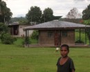 Money drop house in the oil palm plantation village