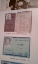 Pictures of the identification cards for a colored person (bottom) and the pass book (top) which had to be carried at all times by black people