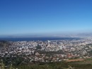 A view of Cape Town from the same area where you get the cable car