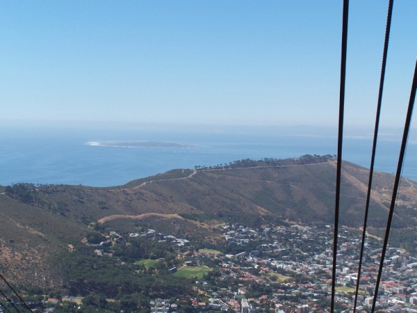 A view from the cable car as we took it to the top.