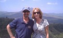 Mark and I in front of the volcano