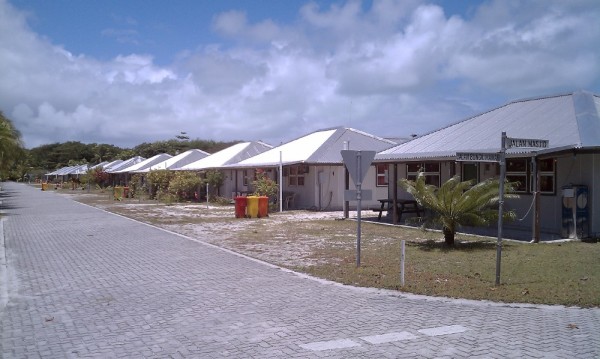 These are homes on Home Island