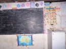 The chalkboard at one of the classrooms we visited