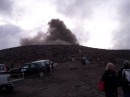We were driven to this point and then walked up the hill to see the volcano