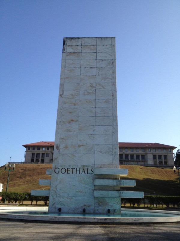 Monument to the builder of the Canal -  Gen. Goethals